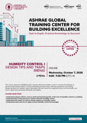 Picture of Humidity Control I Design Tips and Traps (MENA) (For Students)