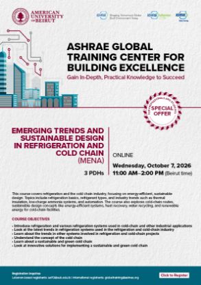 Picture of Emerging Trends and Sustainable Design in Refrigeration and Cold Chain (MENA) (For Professionals)
